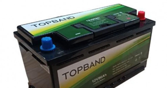 TOPBAND lithium batteri 12V 96 Ah m/Bluetooth