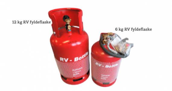 RV stål fyldeflasker