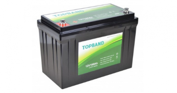 TOPBAND lithium batteri 12V 100 Ah u/Bluetooth