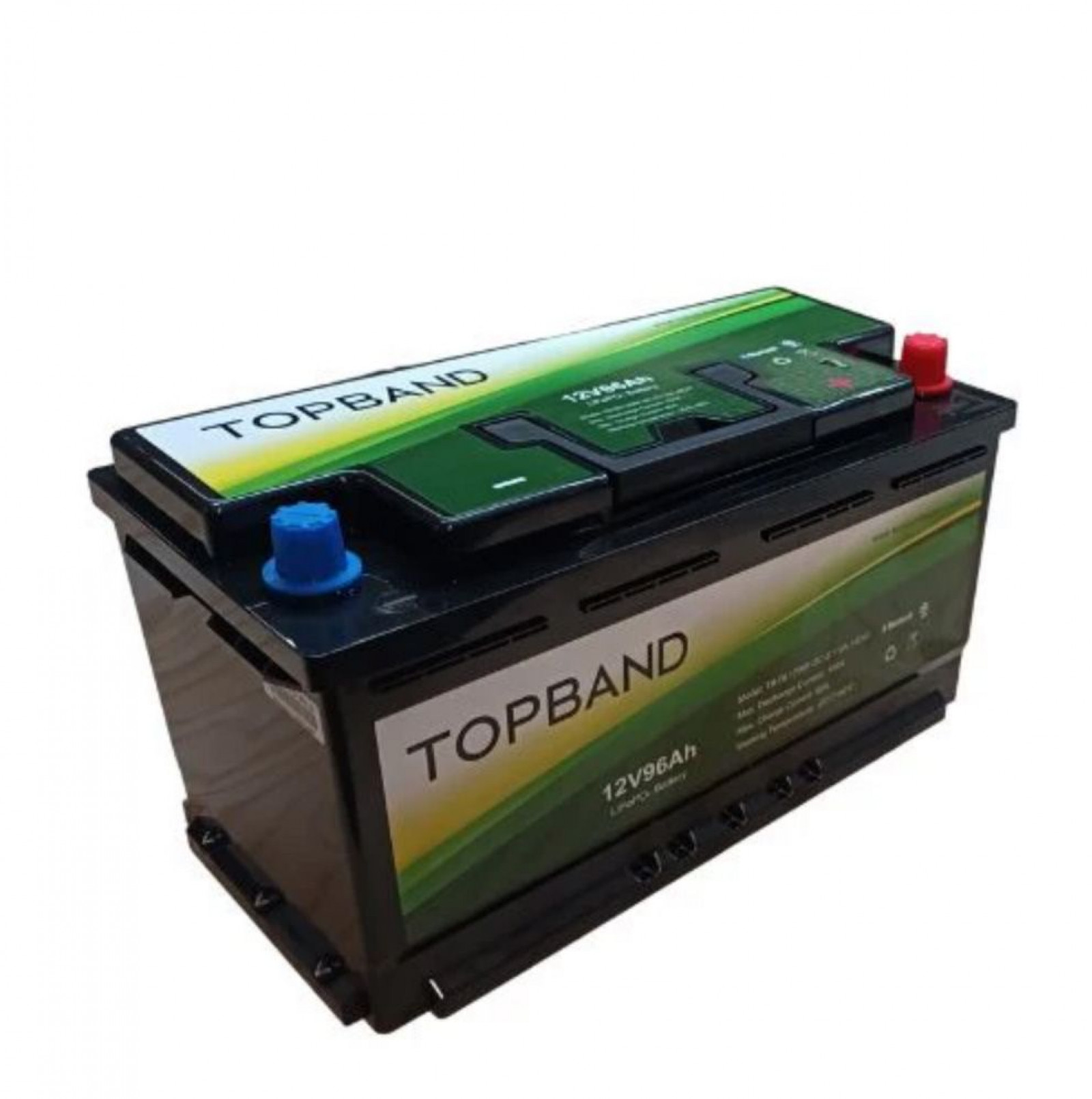 TOPBAND lithium batteri 12V 96 Ah m/Bluetooth